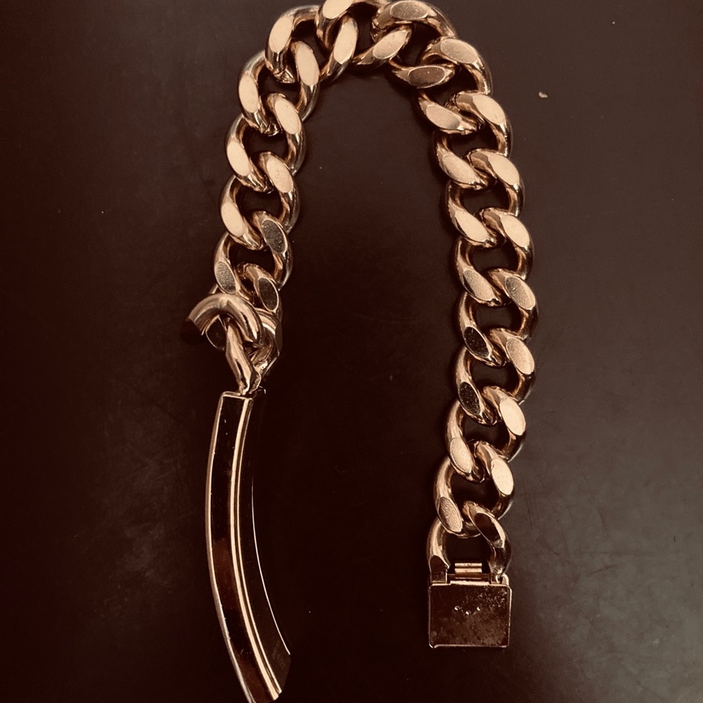 Speidel ID Bracelet Brushed Gold Tone - Picture 5 of 13